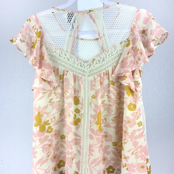 Anthropologie HD in Paris Floral and Lace Size S - Picture 4 of 5